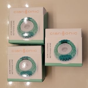 Clarisonic Acne Cleansing Brush Head Replacement x 3
